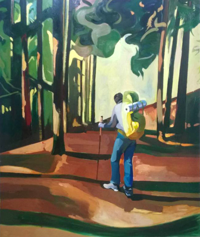 Xiao Jiang-Hiking-Oil on canvas-180x150cm-2014